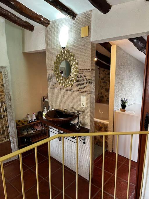 Rural Stone House With Wood Fireplace *